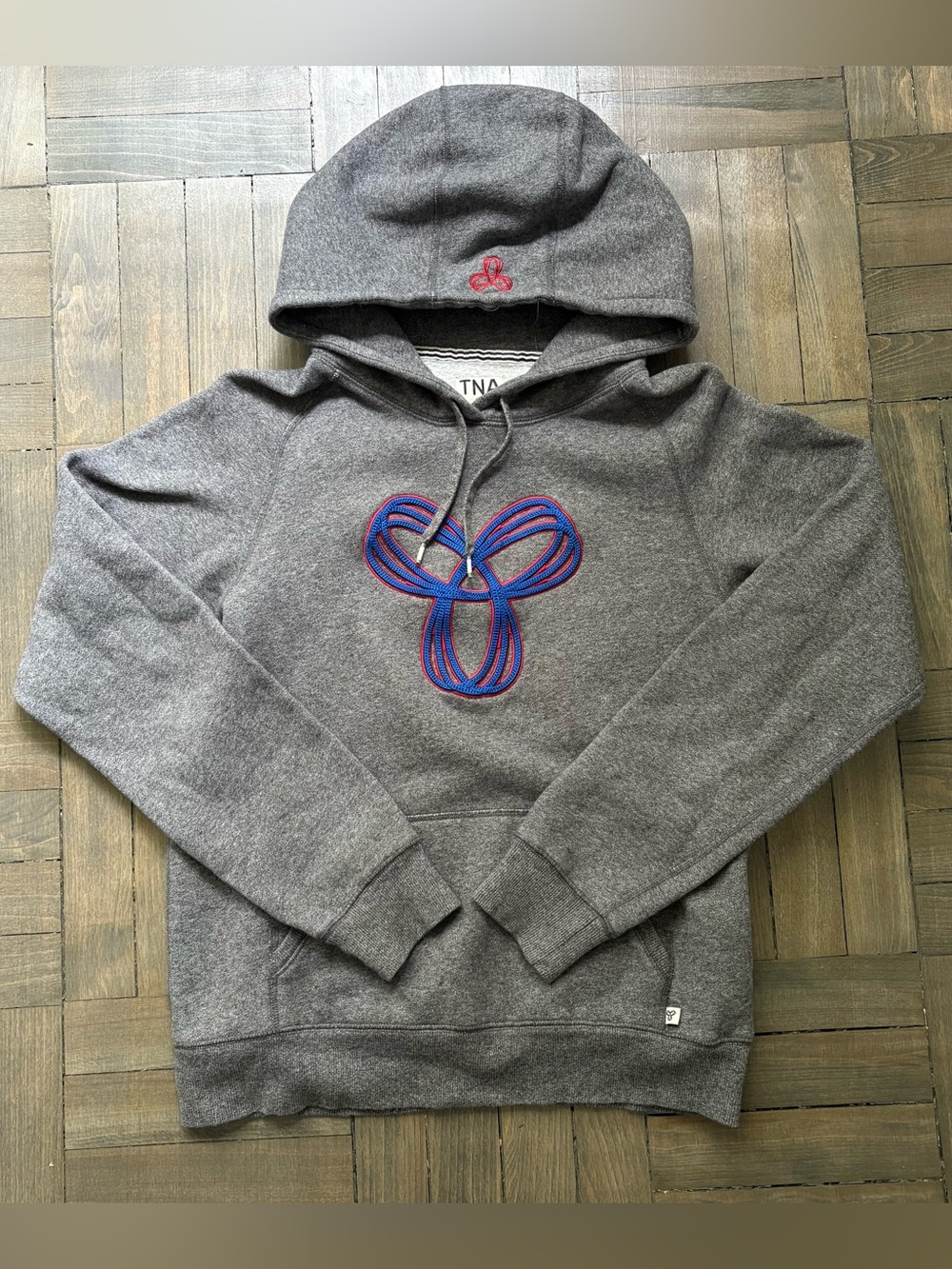 TNA HEATHERED LOGO HOODIE